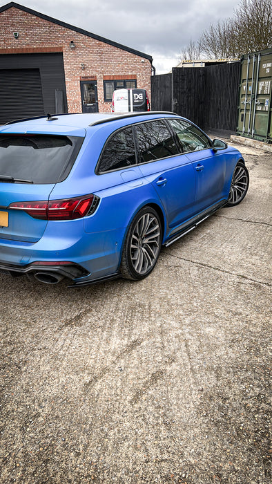 Dark Ghost - Audi RS4 B9.5 Side Skirt Splitters - TRC Performance Styling