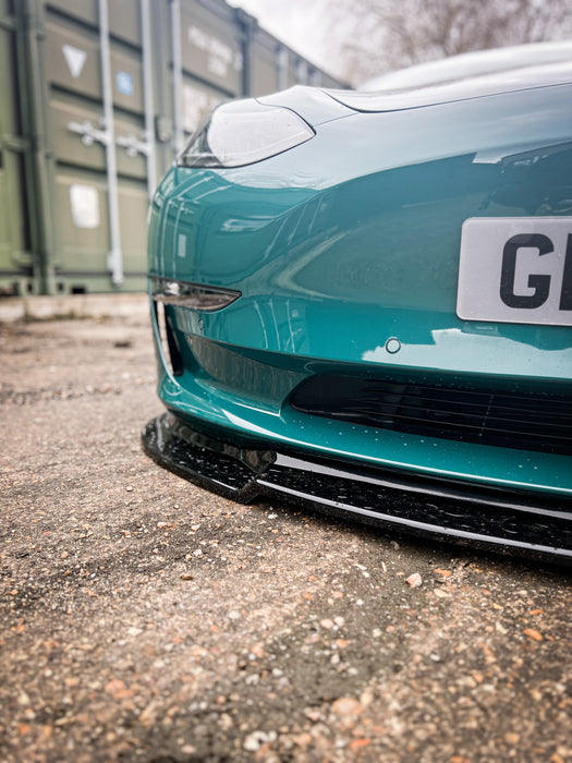 Dark Ghost - Tesla Model 3 Front Splitter - TRC Performance Styling