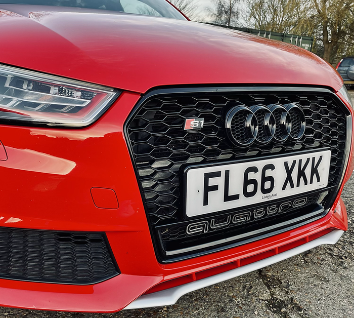 Audi S1 Badge / Number Plate Holder For RS1 Grille - TRC Performance Styling