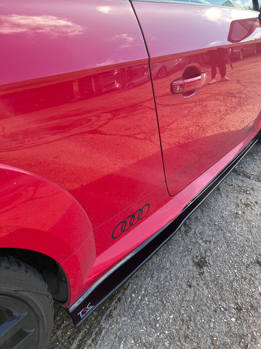 Audi TT MK3 S-Line PFL Side Skirt Splitters - TRC Performance Styling