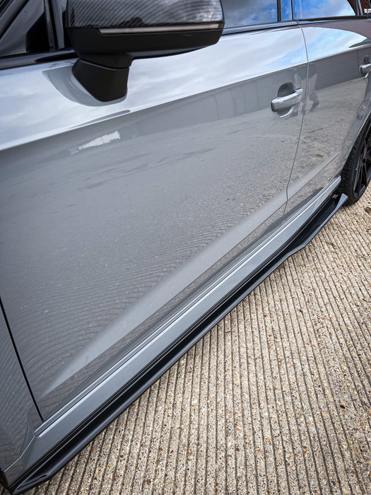 Audi RS3 8V PFL Side skirt splitters - TRC Performance Styling