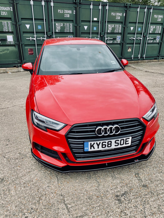 Audi  A3 8V S-Line / S3 8V Hatchback and Sportback (FL) Front Splitter - TRC Performance Styling