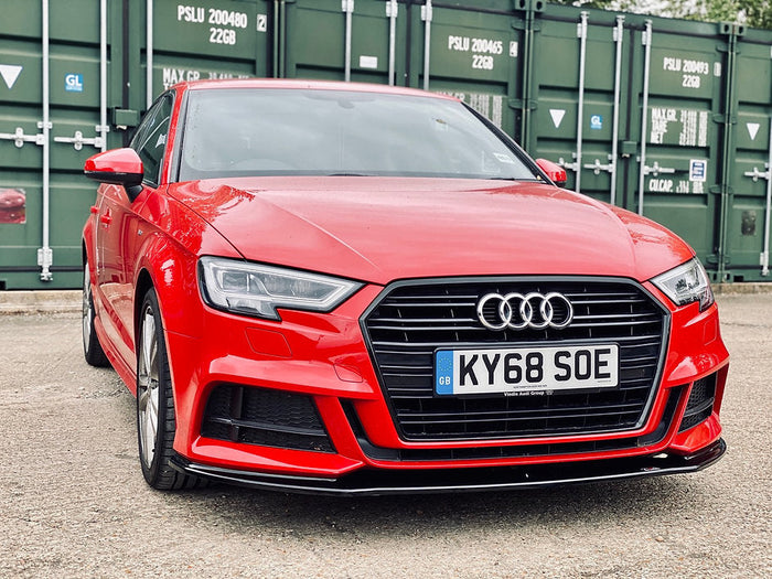 Audi A3 S-Line 8V Facelift Hatchback Front Splitter - TRC Performance Styling