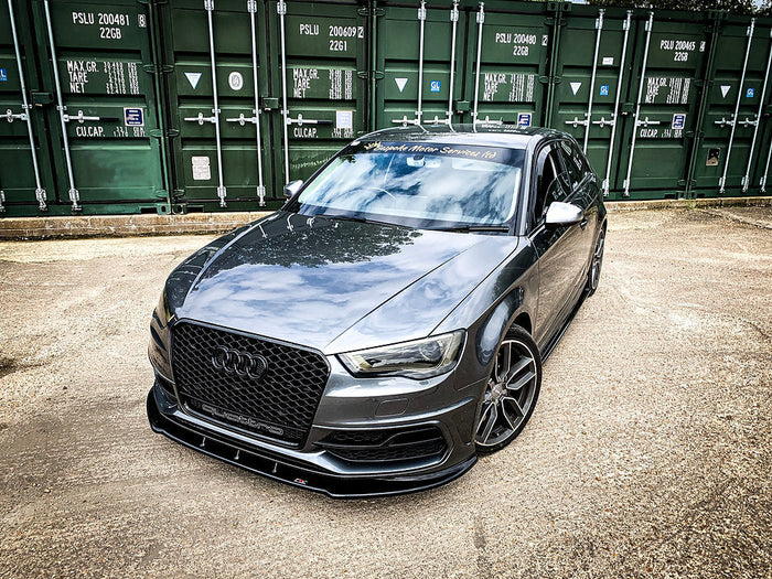 Audi A3 S-Line 8V Pre Facelift Hatchback Front Splitter - TRC Performance Styling