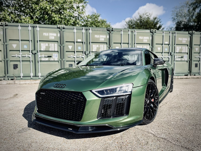 Dark Ghost - Audi R8 Gen 2 Front Splitter - TRC Performance Styling