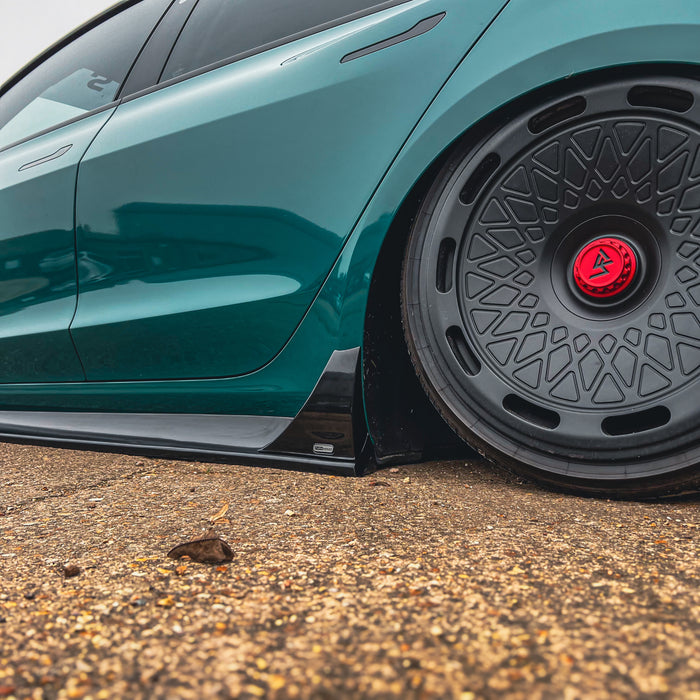 Dark Ghost - Tesla Model 3 Side Skirt Extensions - TRC Performance Styling