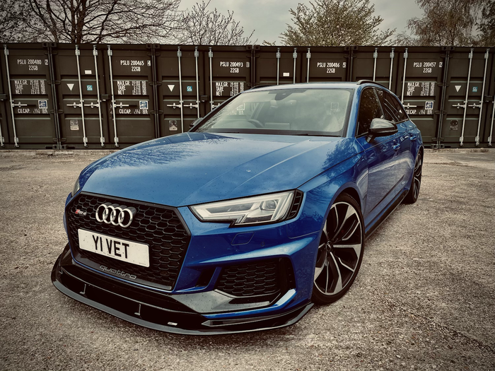 Dark Ghost - Audi RS4 B9 Front Splitter - TRC Performance Styling