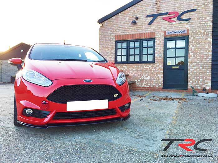 Ford Fiesta MK7 / MK7.5 ST180 - V2 Front Splitter - TRC Performance Styling