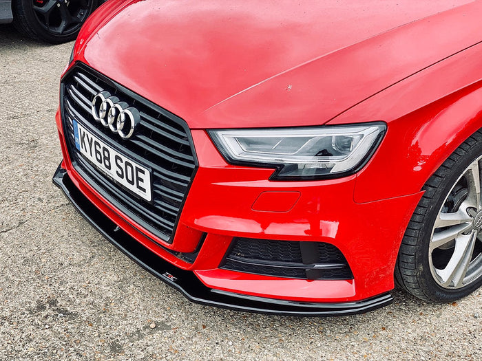 Audi A3 S-Line 8V Facelift Hatchback Front Splitter - TRC Performance Styling
