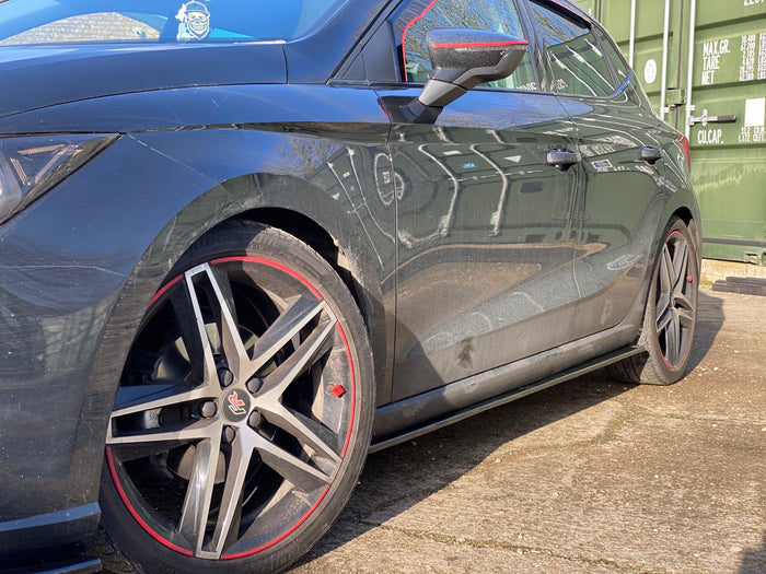 SEAT Ibiza 6F (MK6) FR Side Skirt Splitters - TRC Performance Styling