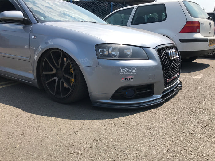 Audi A3 8P S-line PFL Front Splitter - TRC Performance Styling