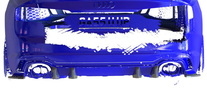 Audi RS5 B9 Coupe Set of 4 Diffuser Fins - TRC Performance Styling