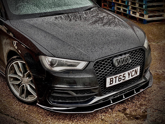 Audi S3 / A3 S-Line 8V Hatch / Sportback (PFL) Front Splitter - TRC Performance Styling