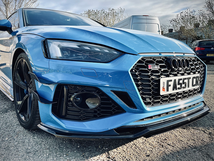 Audi RS4 B9.5 Avant with Centre Blade Front Splitter - TRC Performance Styling