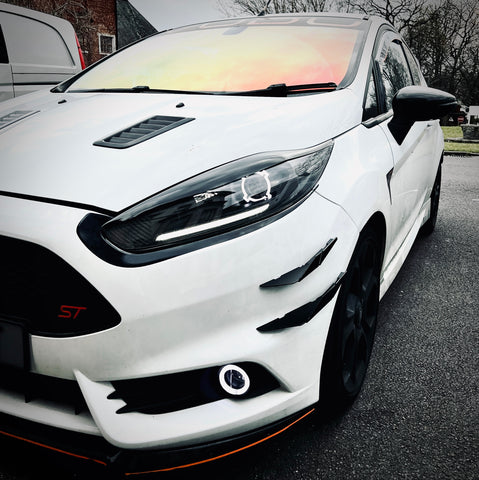 Ford Fiesta MK7.5 ST180 Ally-Aero Front Bumper Canards - TRC Performance Styling