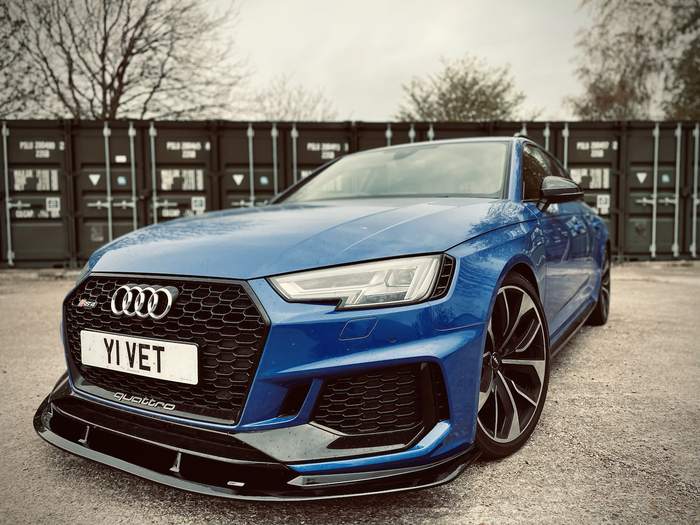 Dark Ghost - Audi RS4 B9 Front Splitter - TRC Performance Styling