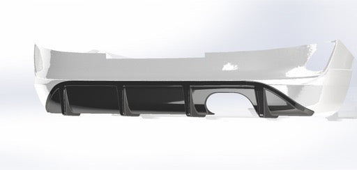 Ford Fiesta MK8 Rear Finned Diffuser - TRC Performance Styling