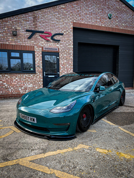 Dark Ghost - Tesla Model 3 Front Splitter - TRC Performance Styling