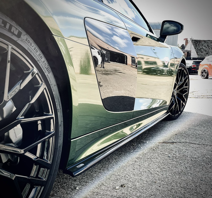 Dark Ghost - Audi R8 Gen 2 Side Skirt Splitters - TRC Performance Styling