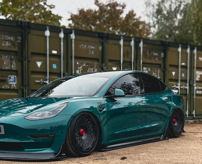 Dark Ghost - Tesla Model 3 Side Skirt Extensions - TRC Performance Styling