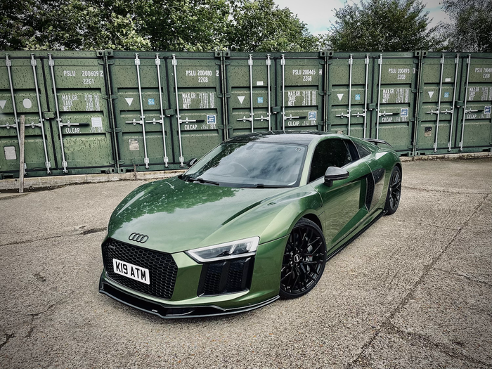 Dark Ghost - Audi R8 Gen 2 Front Splitter - TRC Performance Styling