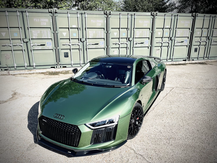 Dark Ghost - Audi R8 Gen 2 Front Splitter - TRC Performance Styling