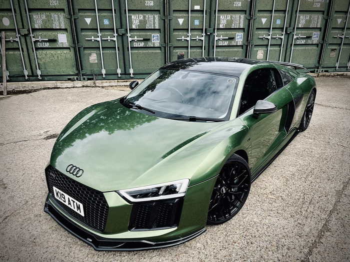 Dark Ghost - Audi R8 Gen 2 Front Splitter - TRC Performance Styling