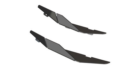 Ford Fiesta MK7.5 ST180 Ally-Aero Front Bumper Canards - TRC Performance Styling