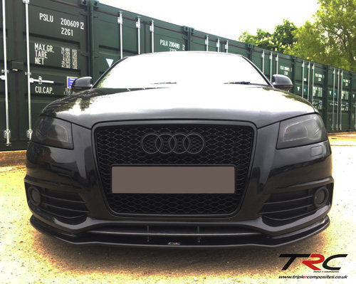 Audi A3 S-Line 8P Facelift Front Splitter - TRC Performance Styling
