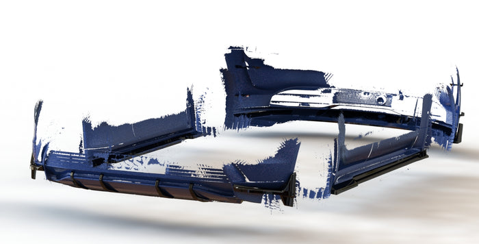 Porsche Taycan PFL Rear Diffuser Fin Set - TRC Performance Styling