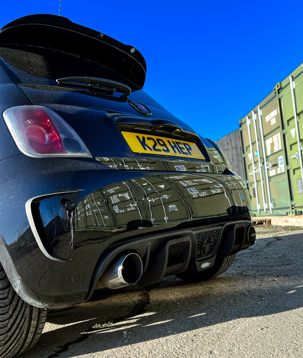 Fiat 500 Abarth Series 3 Rear Diffuser and Rain Light - TRC Performance Styling