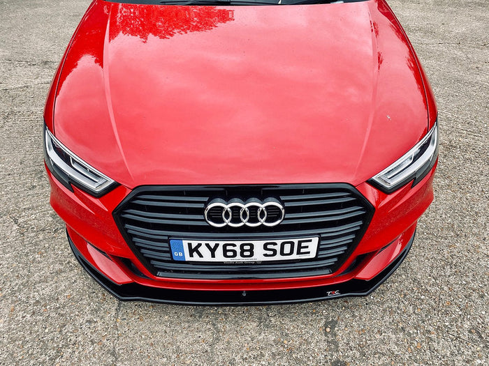 Audi A3 S-Line 8V Facelift Hatchback Front Splitter - TRC Performance Styling