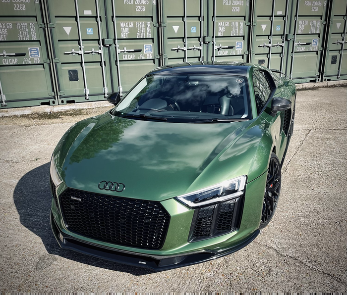 Dark Ghost - Audi R8 Gen 2 Front Splitter - TRC Performance Styling