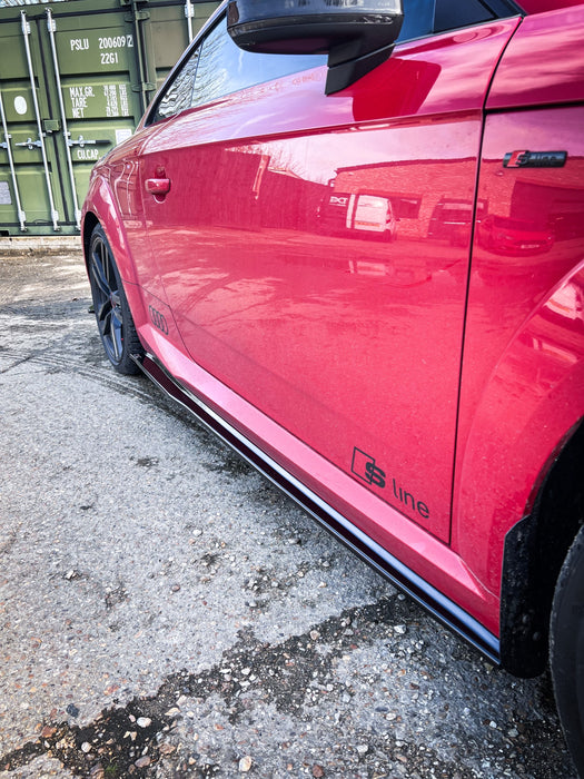 Audi TT MK3 S-Line PFL Side Skirt Splitters - TRC Performance Styling