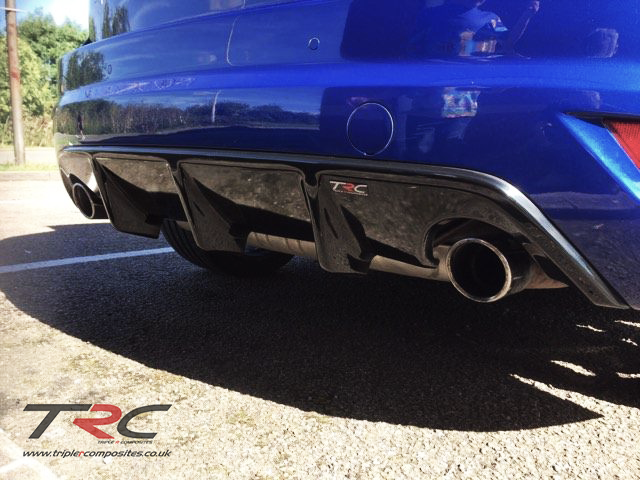 Ford Focus MK2.5 ST225 Rear Finned Diffuser - TRC Performance Styling