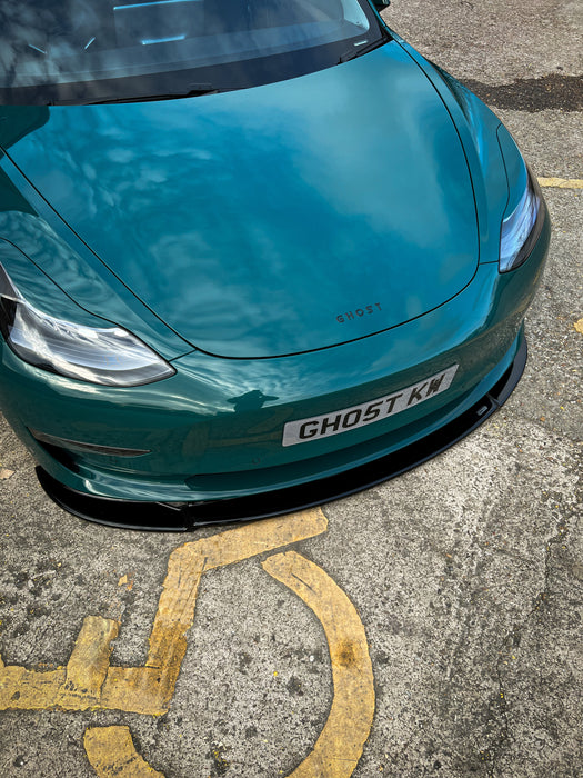 Dark Ghost - Tesla Model 3 Front Splitter - TRC Performance Styling