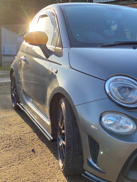 Fiat Abarth 595/695 series 3 & 4 side skirt splitters - TRC Performance Styling