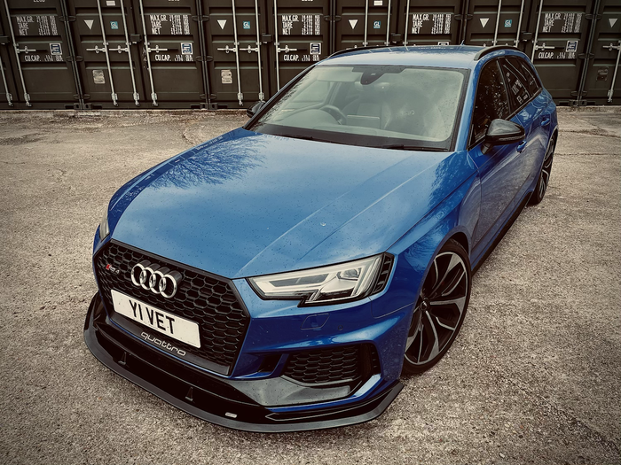 Dark Ghost - Audi RS4 B9 Front Splitter - TRC Performance Styling