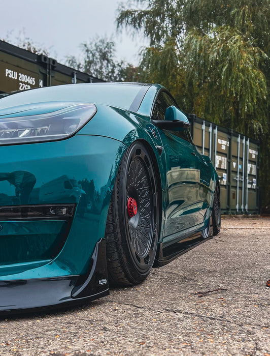 Dark Ghost - Tesla Model 3 Side Skirt Extensions - TRC Performance Styling
