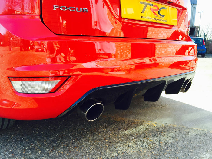 Ford Focus MK2.5 ST225 Rear Finned Diffuser - TRC Performance Styling