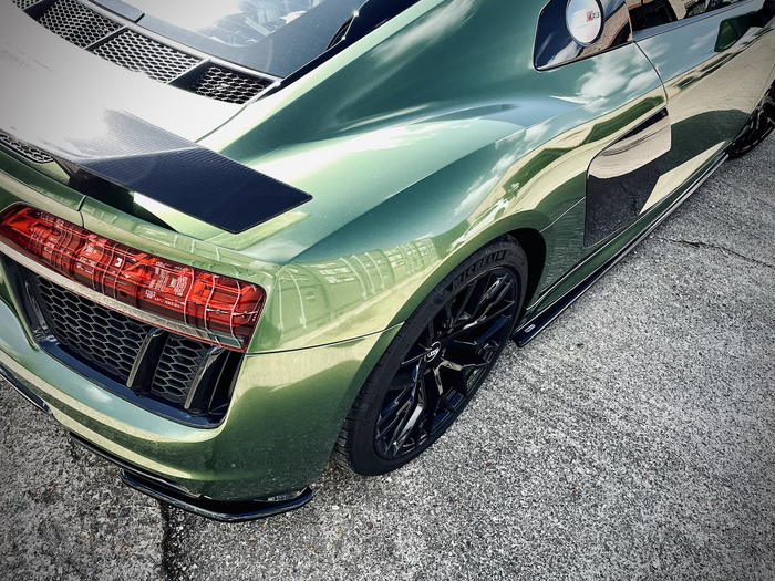 Dark Ghost - Audi R8 Gen 2 Side Skirt Splitters - TRC Performance Styling