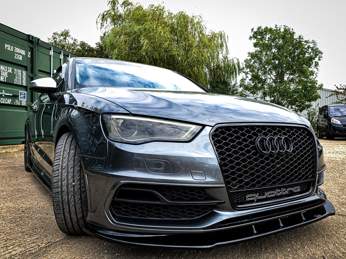 Audi S3 / A3 S-Line 8V Hatch / Sportback (PFL) Front Splitter - TRC Performance Styling