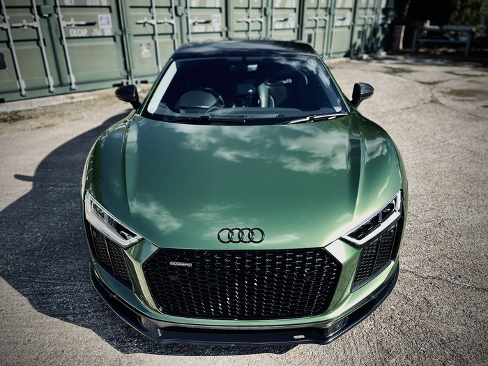 Dark Ghost - Audi R8 Gen 2 Front Splitter - TRC Performance Styling