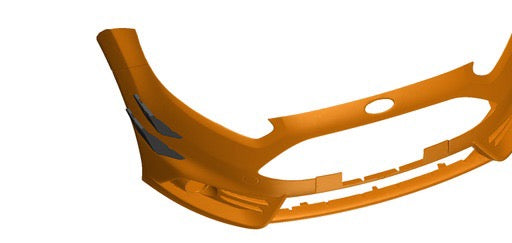 Ford Fiesta MK7.5 ST180 Ally-Aero Front Bumper Canards - TRC Performance Styling