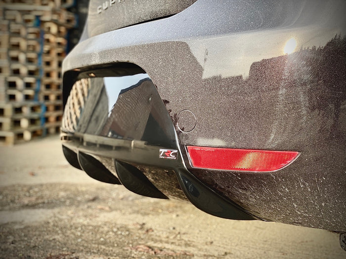 SEAT Leon MK2 Cupra / FR Finned Diffuser - TRC Performance Styling
