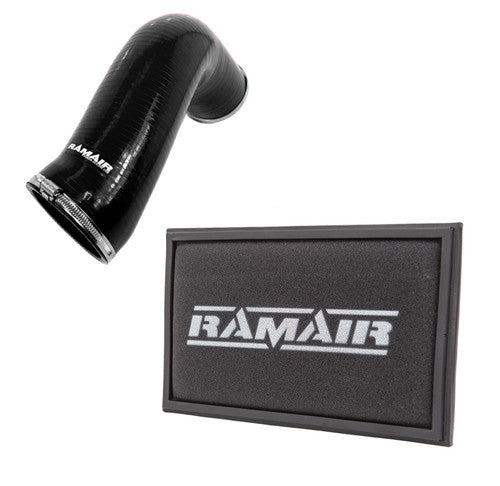 RPF-3129-RIP-BK - Silicone Intake Pipe Hose & Replacement Air Filter - Audi S3 TSI MQB - RAMAIR