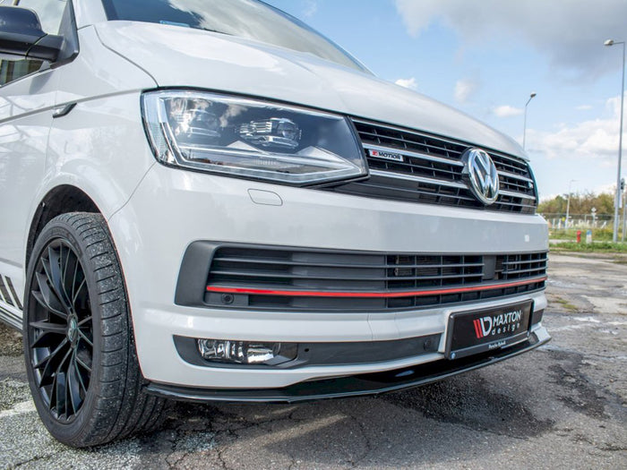 VW T6 (2015-19) Front Splitter V.2 - Maxton Design