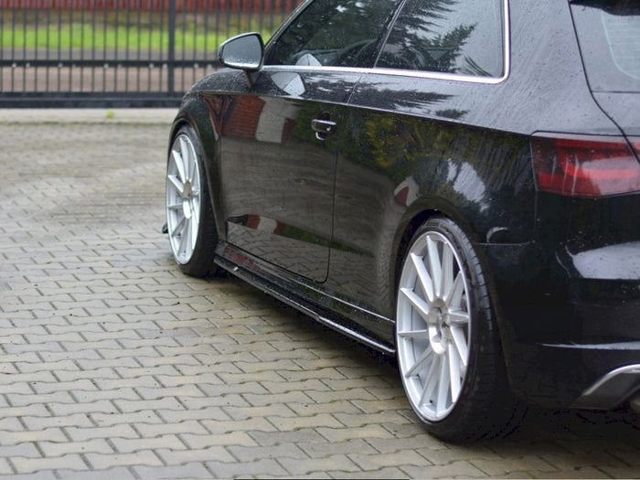 Audi S3 / A3 S-line 8V / 8V FL Hatchback Side Skirts Diffusers - Maxton Design