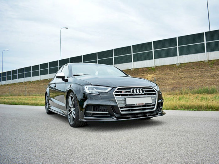 Audi S3 / A3 S-line 8V Facelift Sedan (2016-2020) Front Splitter V.1 - Maxton Design