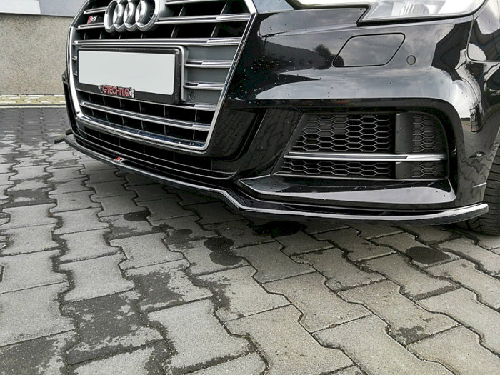 Audi S3 / A3 S-line 8V Facelift Sedan (2016-2020) Front Splitter V.2 - Maxton Design